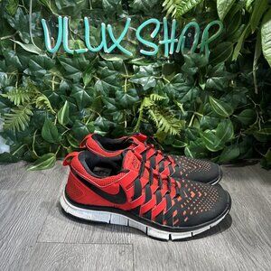 NIKE FREE TRAINER 5.0 Men's US Size 11 Red Black Running Sneaker 579809-601